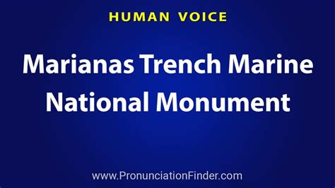how to pronounce mariana trench.